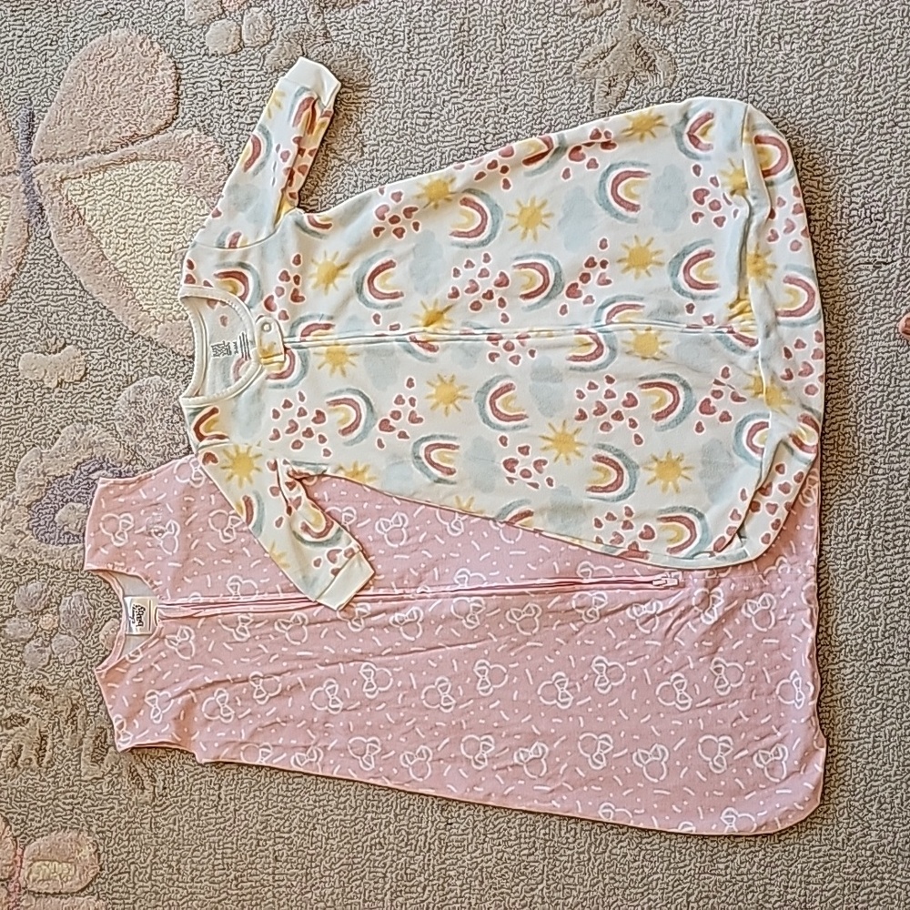 Baby Girls Sleep Sack (2), One Halo Sleepsack, One Carters Sleepsack